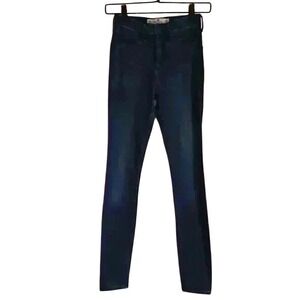 Hollister Women's High Rise Jean Legging Medium Wash Jeans Size 00R Stretch